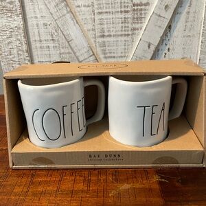 Rae Dunn Coffee and Tea Mug Set